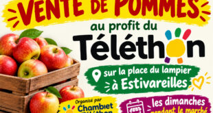 vente de pommes au profit du téléthon